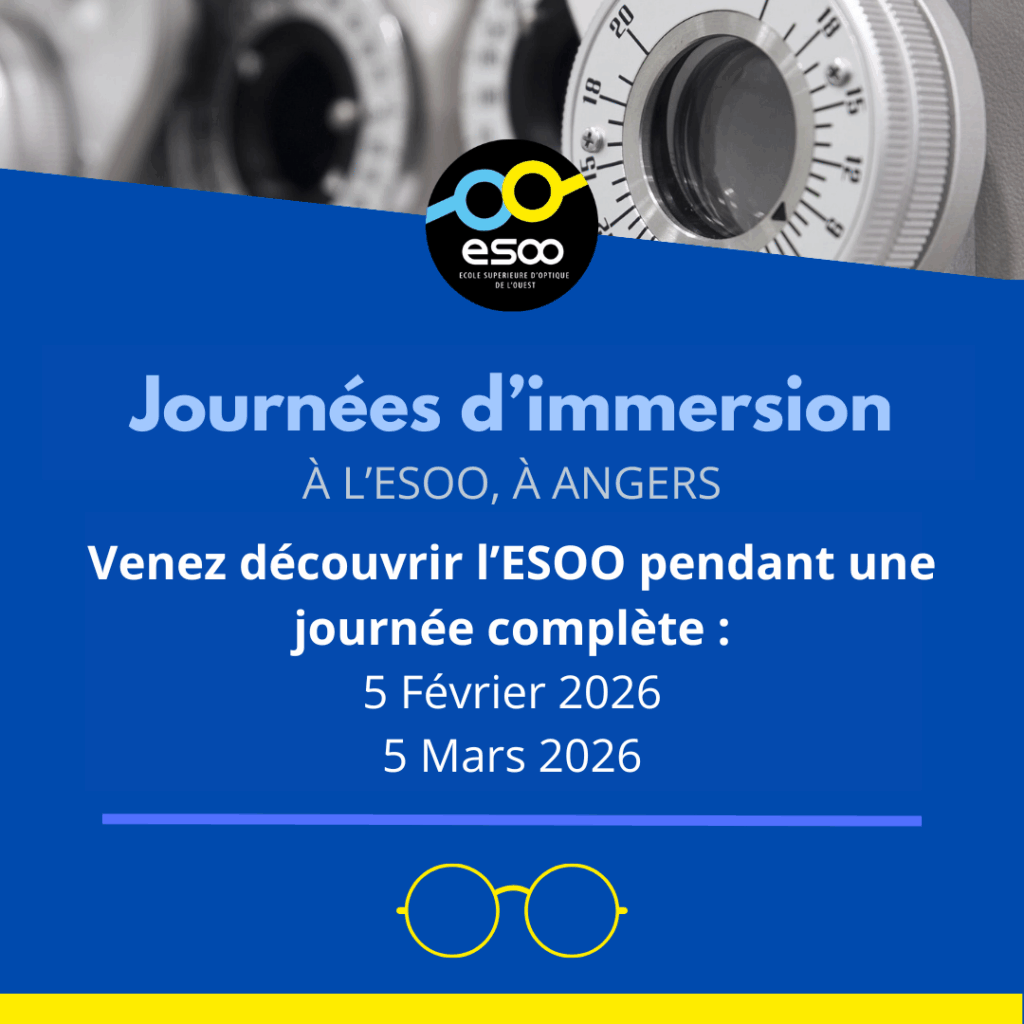 journée d'immersion ecole d'optique angers